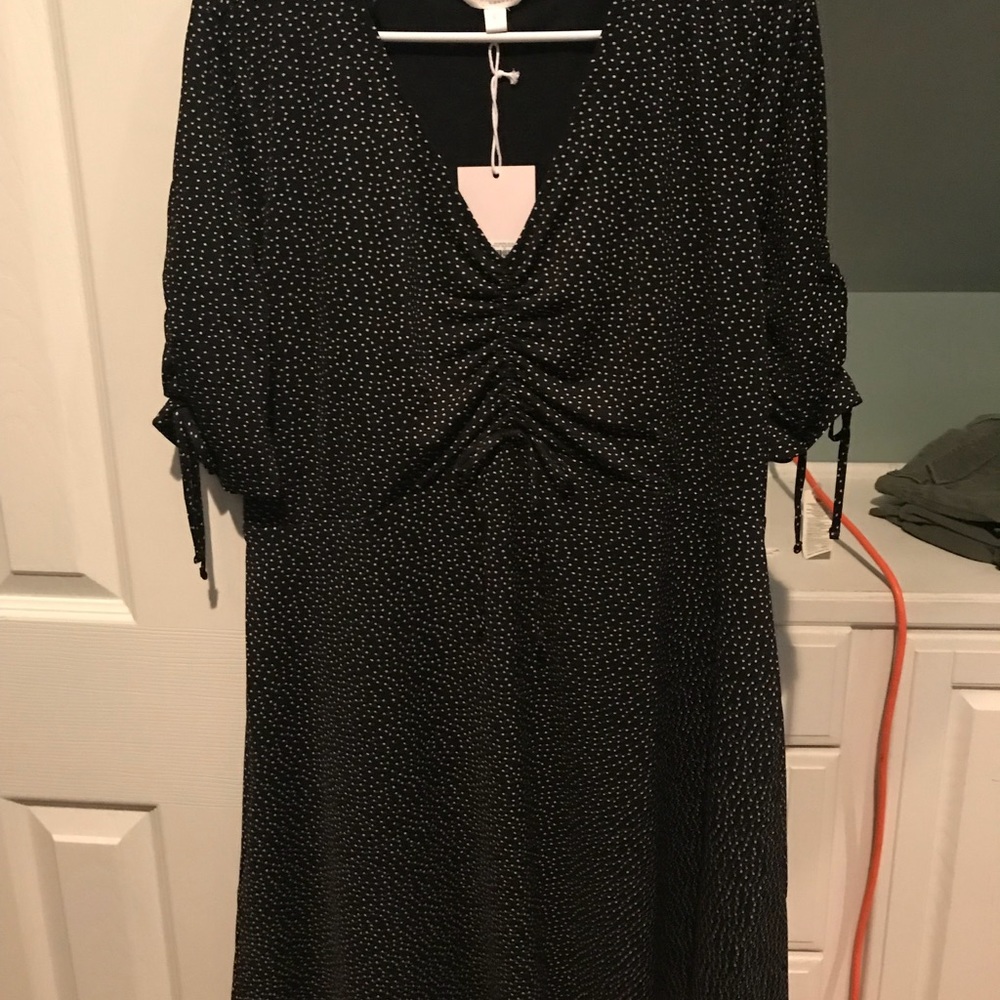 Black dress.. polka dots